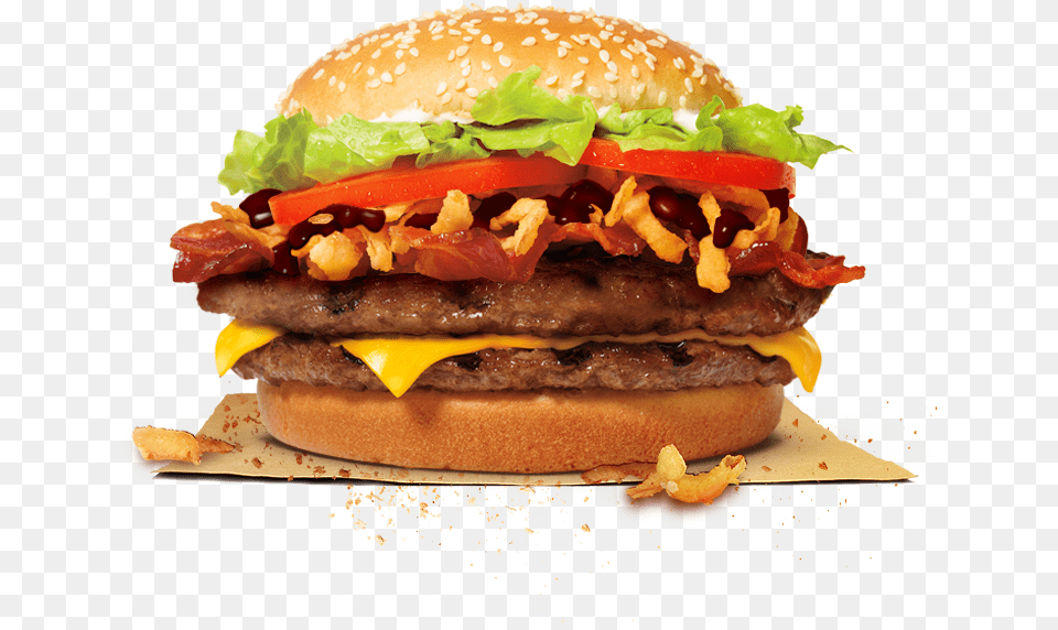 Burger King Double Bacon Cheeseburger, Food Png Image