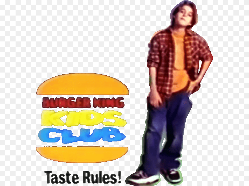 Burger King Kids Club Logo Download Burger King Kids Club, Clothing, Pants, Person, Standing Png