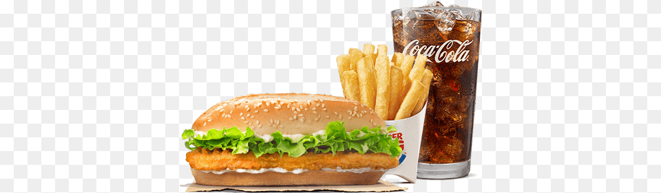 Burger King Long Chicken Sandwich, Food, Fries Free Png Download