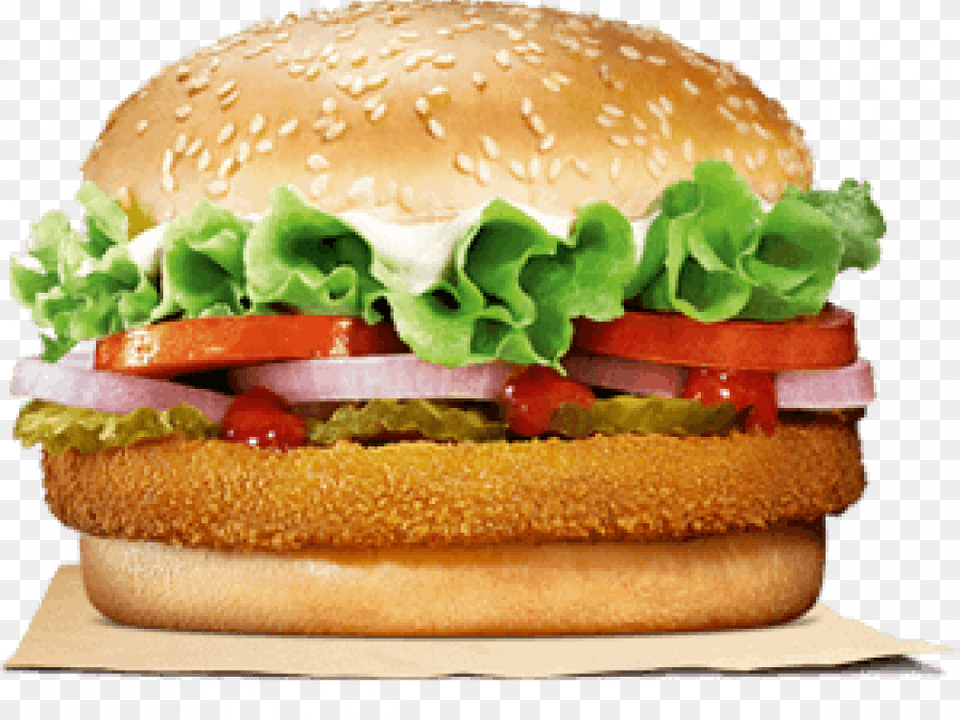 Burger King Veg Whopper, Food Free Png