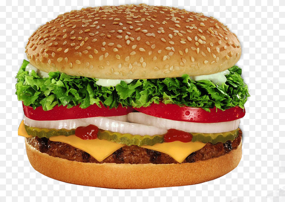 Burger King Whopper With Cheese Image Organisational Structure Of Burger King, Food, Food Presentation Free Transparent Png