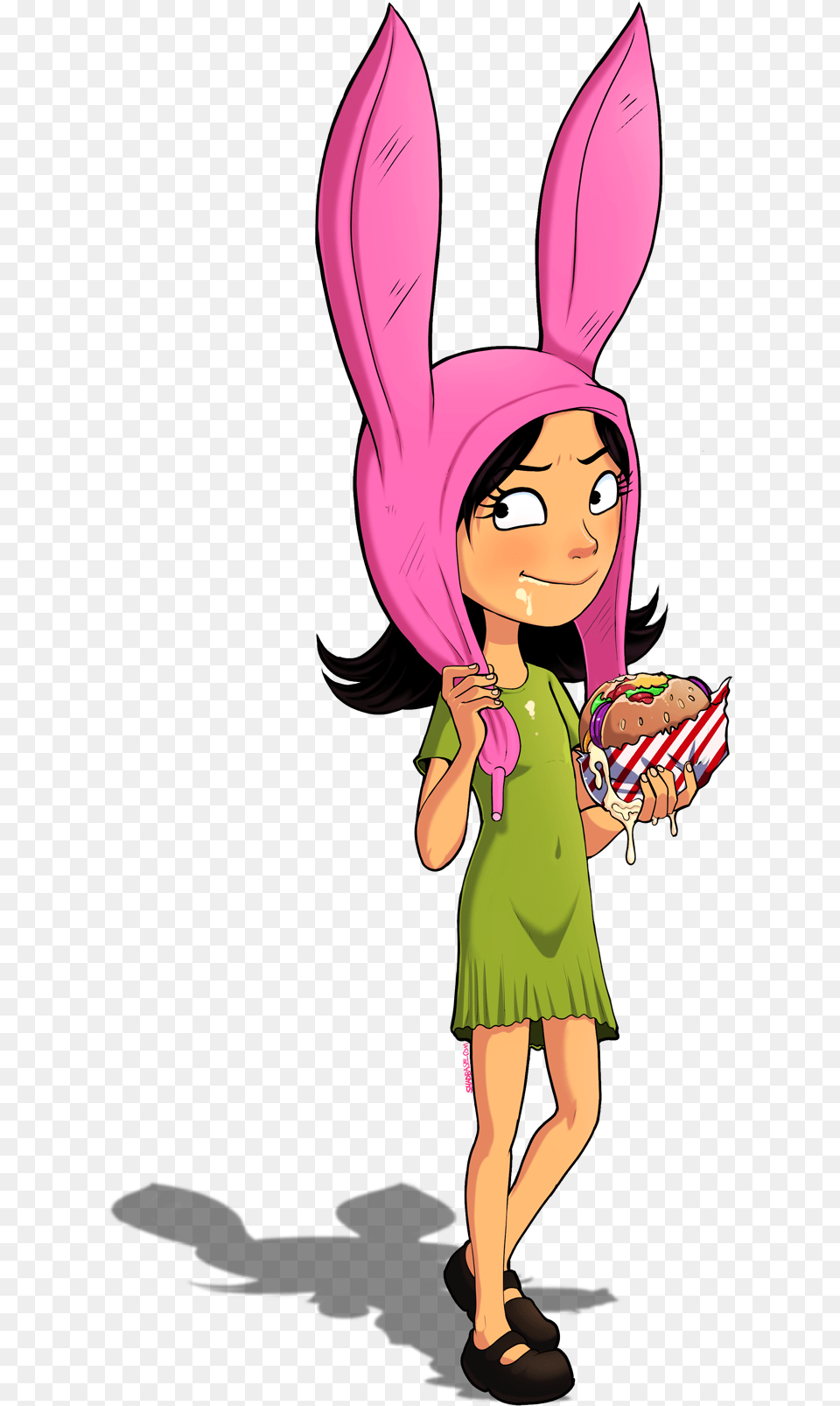 Burger Loli By Theshadling Shadman Bobs Burgers, Publication, Book, Comics, Adult Png