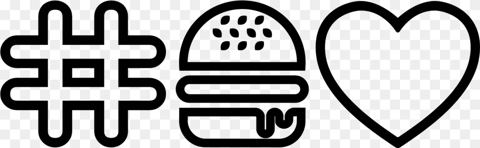 Burger Love Logo Cross, Symbol Free Png Download