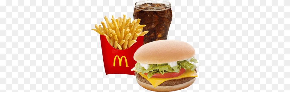 Burger Mcdo With Fries Price, Food Png