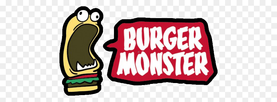 Burger Monster Food Truck, Sticker, Text, Ketchup, Dynamite Free Transparent Png