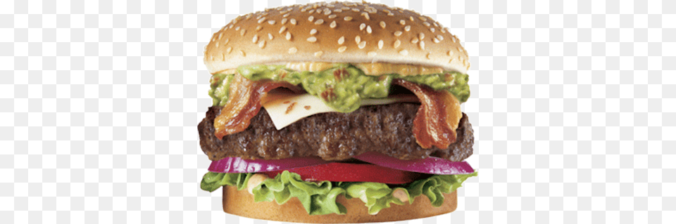 Burger Psd Carl39s Jr Bacon Guacamole Burger, Food Png