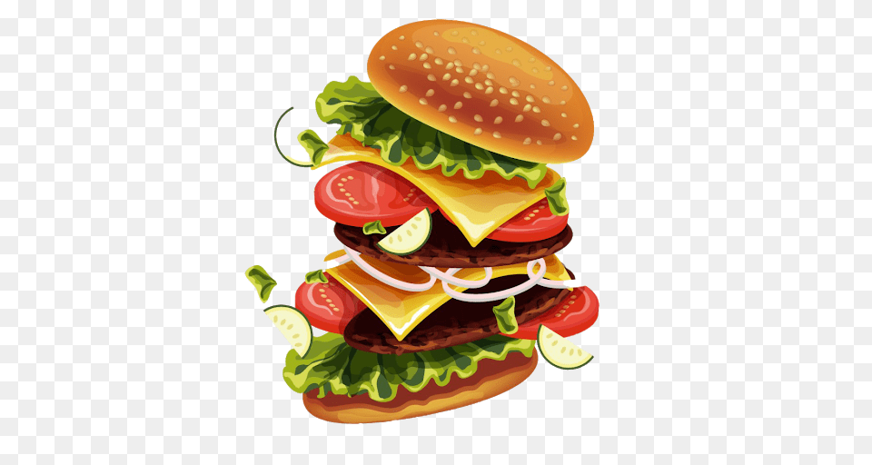 Burger Sandwich, Food, Birthday Cake, Cake, Cream Free Transparent Png