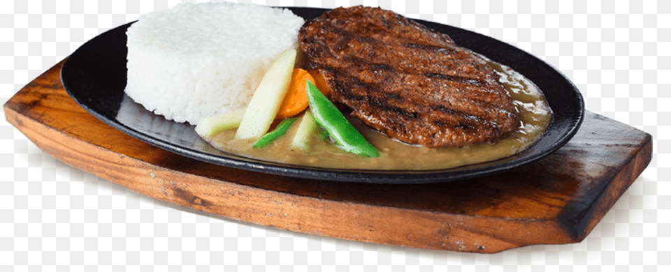 Burger Steak 6 Image Orange Brutus Burger Steak, Food, Food Presentation, Meat, Pork Free Png Download