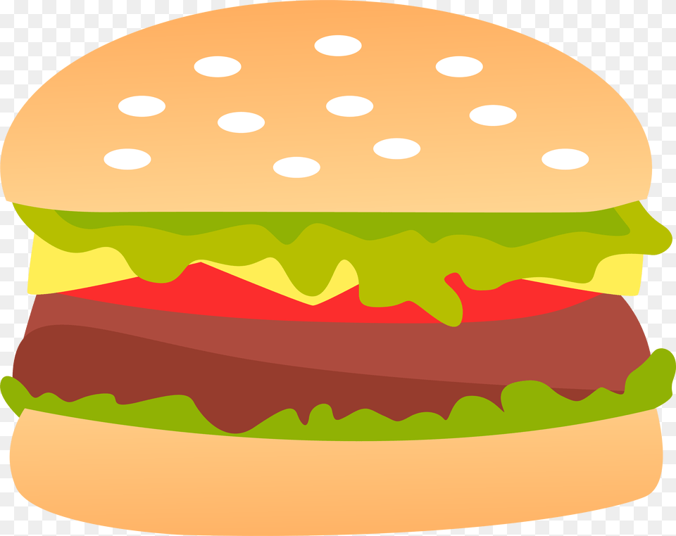 Burger Vector With Background Background Burger Clipart, Food Free Transparent Png