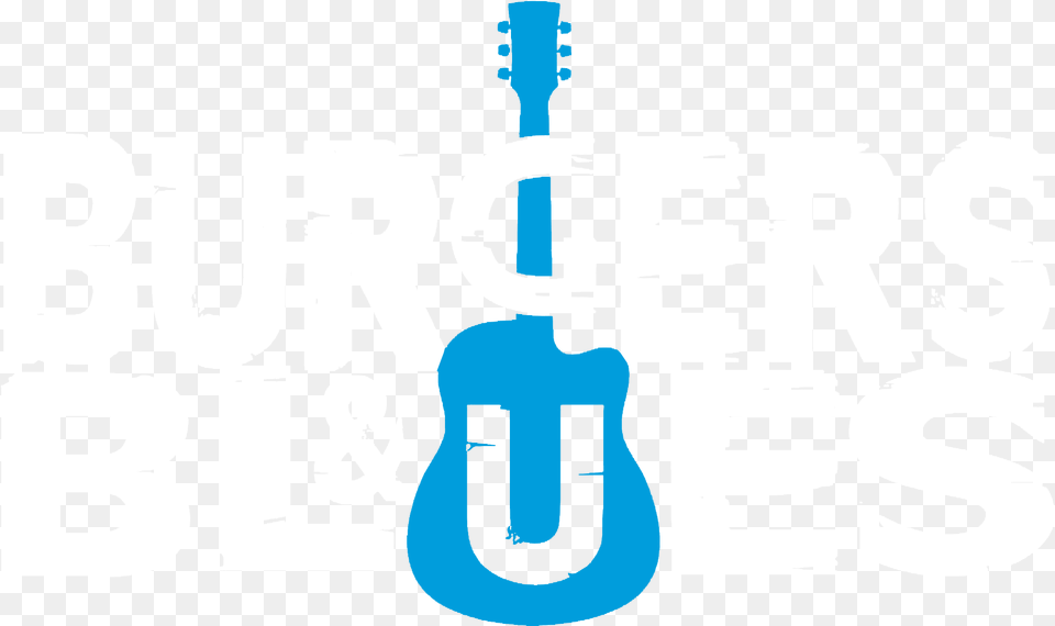 Burgers And Blues Logo, Person, Guitar, Musical Instrument Free Png