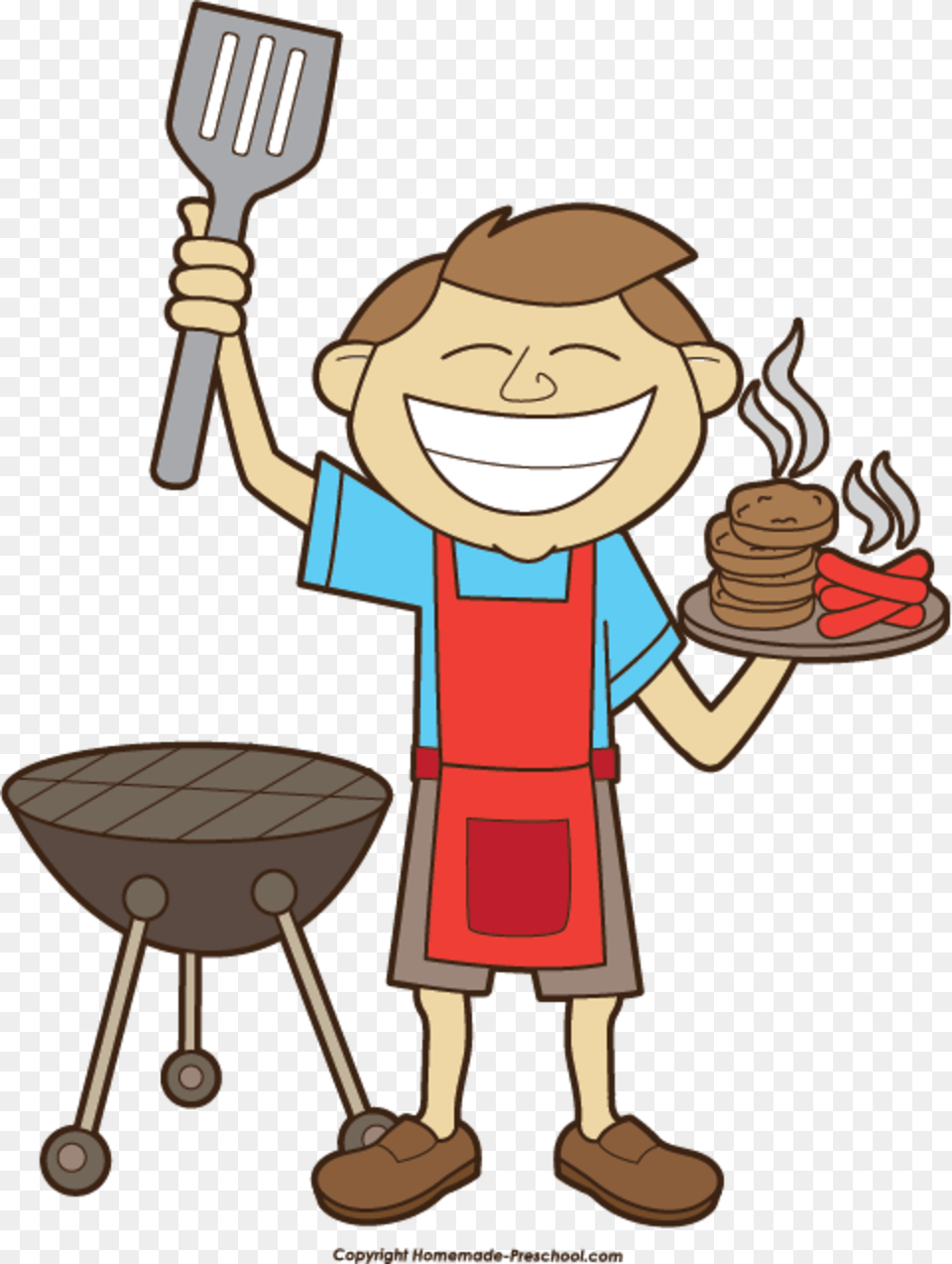 Burgers Smokies And Pop Bbq Clipart, Cutlery, Person, Face, Fork Free Transparent Png
