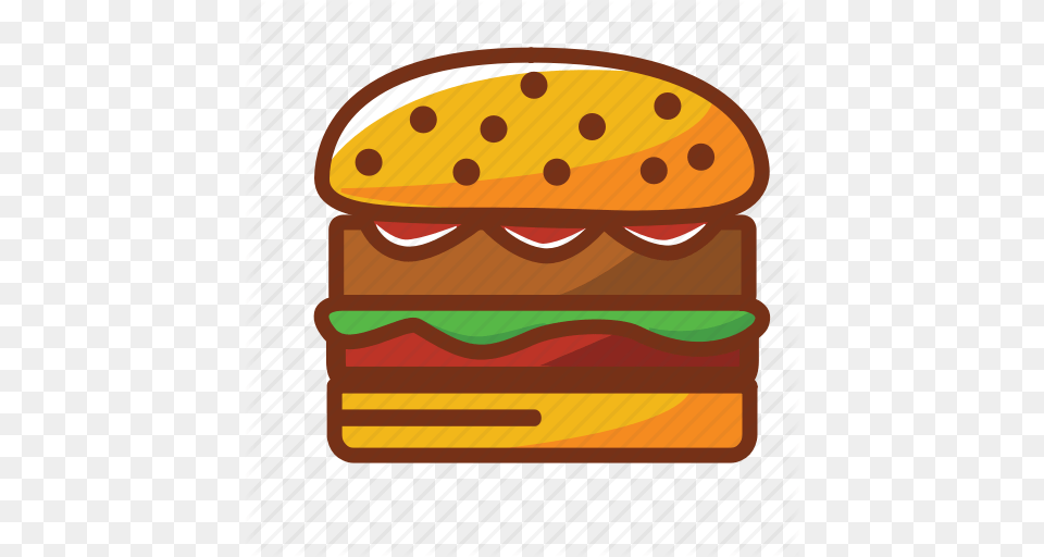 Burguer Dinner Fast Food Food Hamburguer Meat Icon, Burger Free Png Download