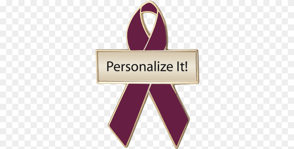 Burgundy Awareness Ribbons Lapel Pins Personalized Cause Awareness Ribbon, Accessories, Formal Wear, Purple, Tie Free Transparent Png