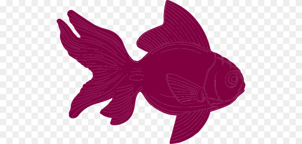 Burgundy Fish Clipart Clip Art, Silhouette, Animal, Sea Life, Shark Free Png Download