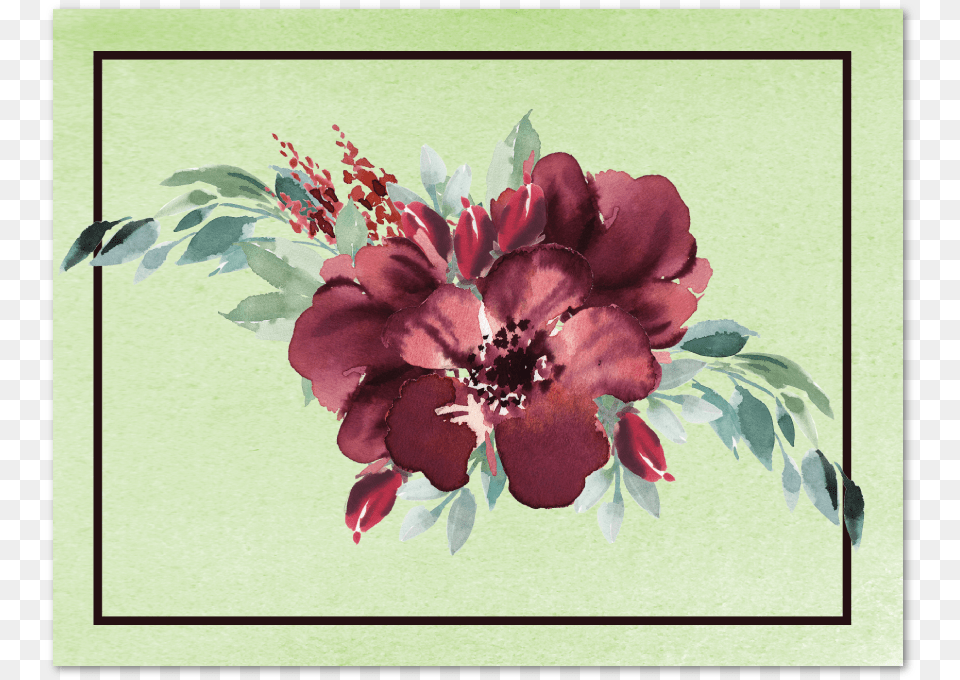Burgundy Flowers Note Carddata Captionclass Common Peony, Flower, Geranium, Plant, Art Free Transparent Png