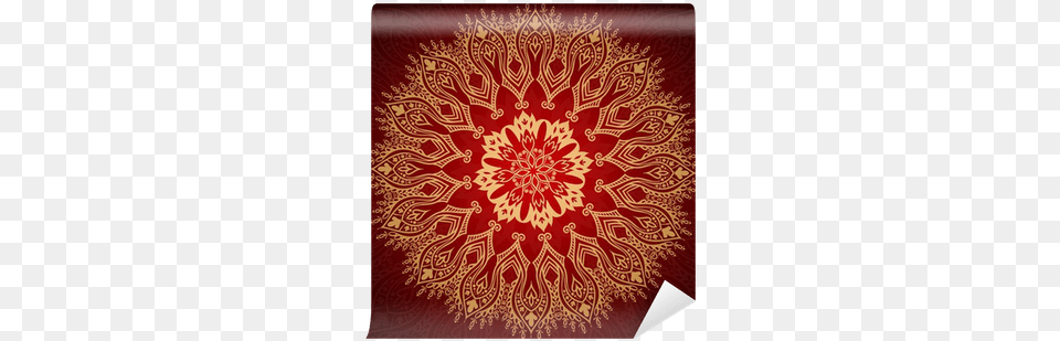 Burgundy Pattern With Gold Lace Ornament Wall Mural Burgundy Pattern, Art, Floral Design, Graphics, Accessories Png