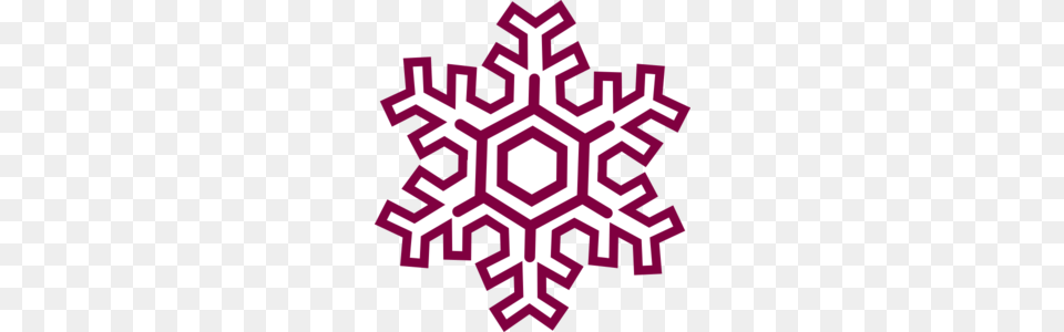 Burgundy Snowflake Clipart Clip Art, Nature, Outdoors, Snow, Purple Png