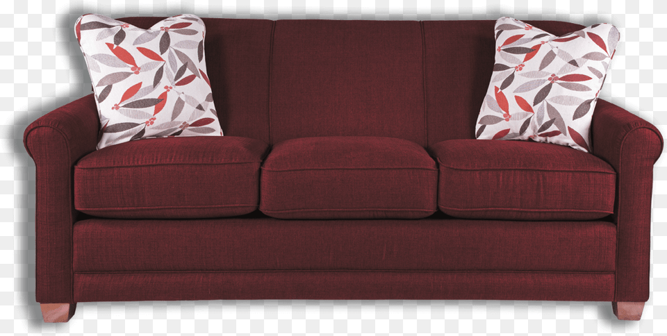 Burgundy Sofa Couch, Cushion, Furniture, Home Decor, Pillow Free Png Download