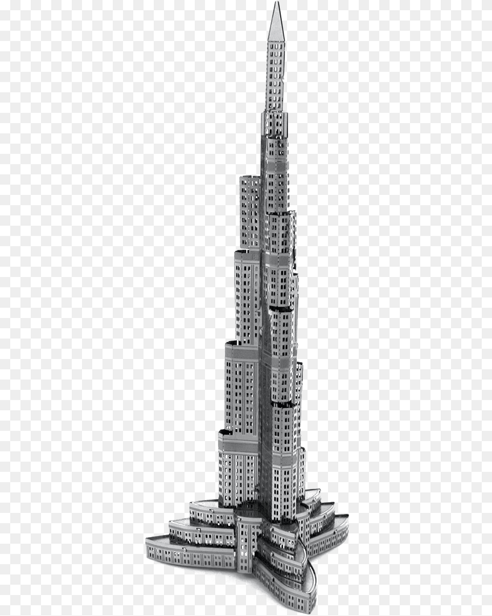 Burj Khalifa Burj Khalifa Black And White, Architecture, Building, City, High Rise Free Png