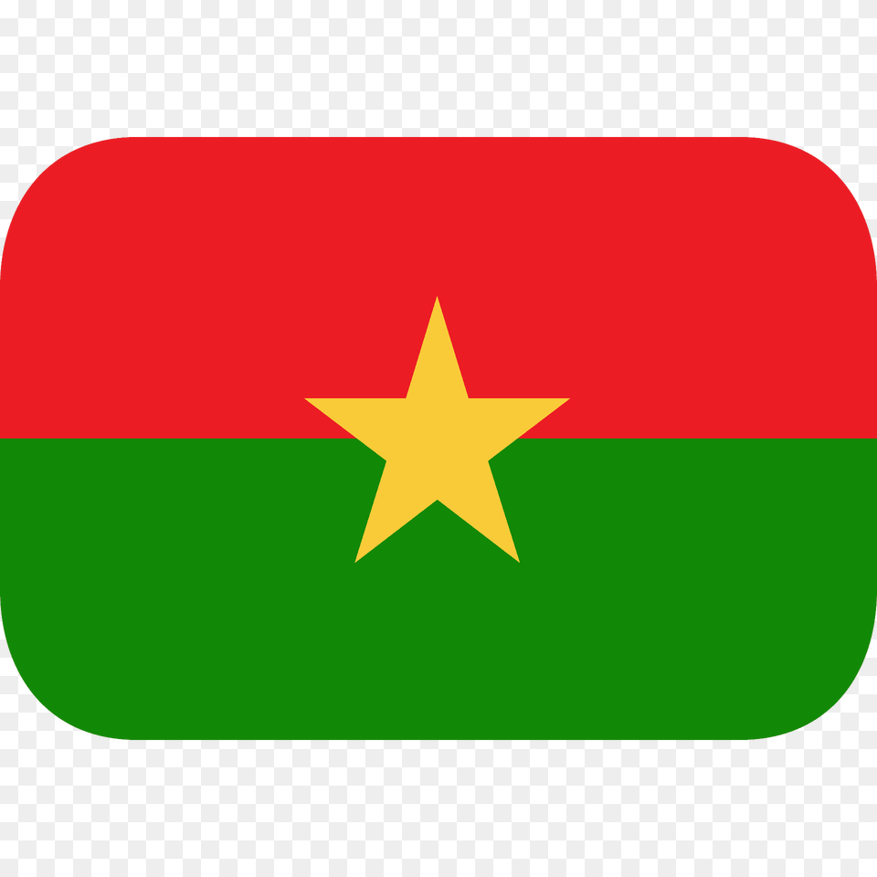 Burkina Faso Flag Emoji Clipart, Star Symbol, Symbol, First Aid Png Image