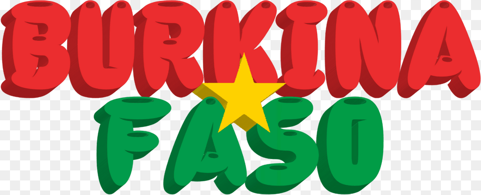 Burkina Faso Lettering With Flag Clipart, Text, Symbol Png