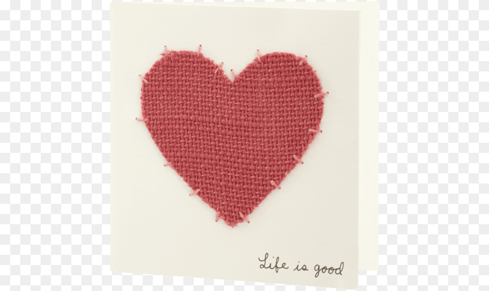 Burlap Heart Card Heart, Accessories, Bag, Handbag Free Png Download