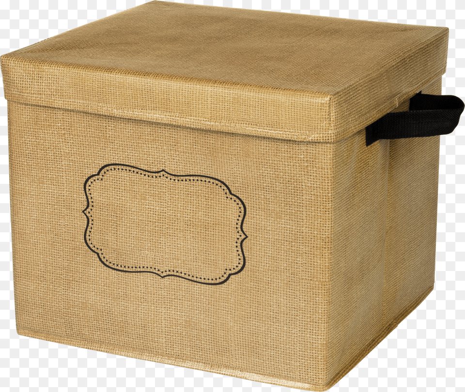 Burlap Storage Box Box Free Png Download