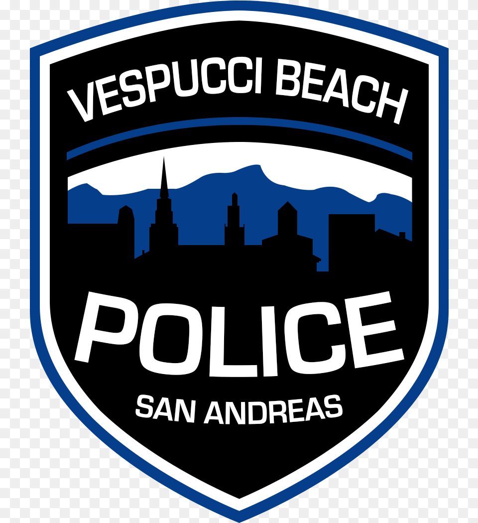 Burlington Police Badge For Dewey Police But Los Santos, Logo, Symbol, Emblem, Disk Free Png