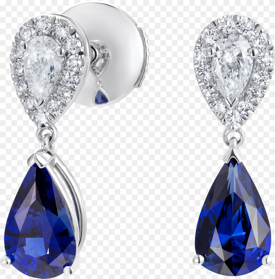 Burlington Royal Blue Sapphire And Diamond Earrings Earrings, Accessories, Earring, Gemstone, Jewelry Png