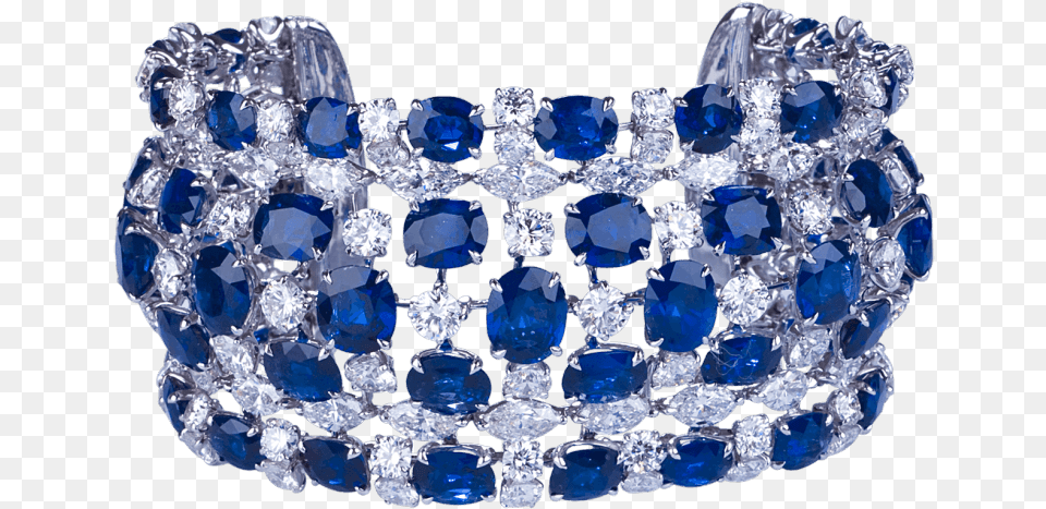 Burma Sapphire And Diamond Bracelet Blue Diamond Bracelet, Accessories, Gemstone, Jewelry, Chandelier Free Png Download