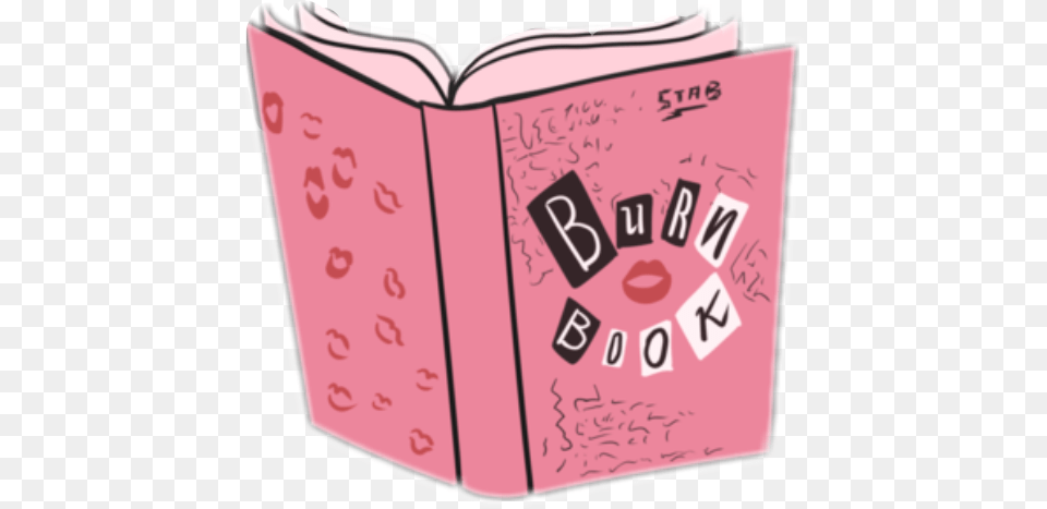 Burn Book Burnbook Kisses Meangirls Pink Book Mean Girls Burn Book, Diary, Publication, Text Png Image