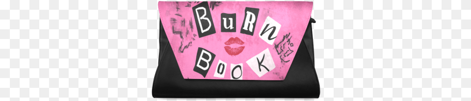 Burn Book Clutch Bag Burn Book, Accessories, Handbag, Text, Cushion Free Transparent Png
