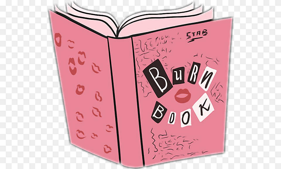 Burn Book Pink Mean Meangirls Girls Mean Girls Stickers, Publication, Diary, Text Free Transparent Png
