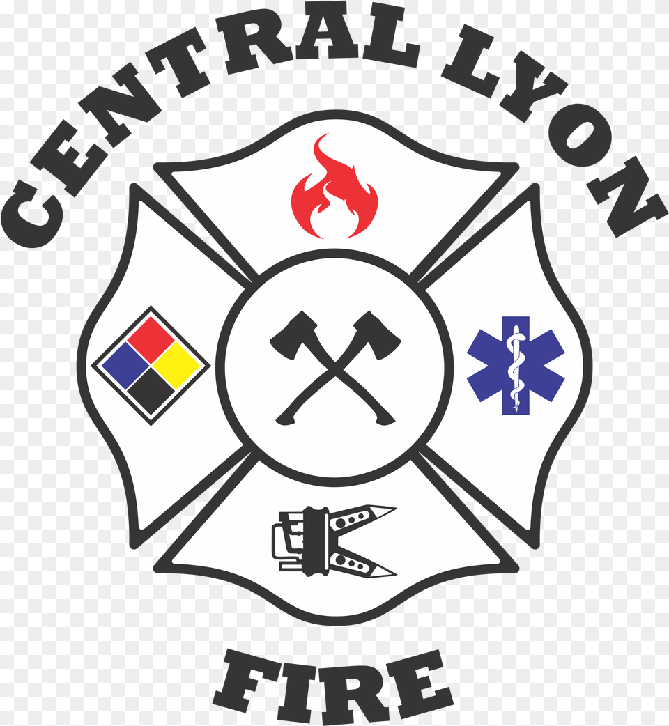 Burn Restrictions Lifted In Central Central Lyon Fire Department, Emblem, Symbol, Logo, Dynamite Free Transparent Png