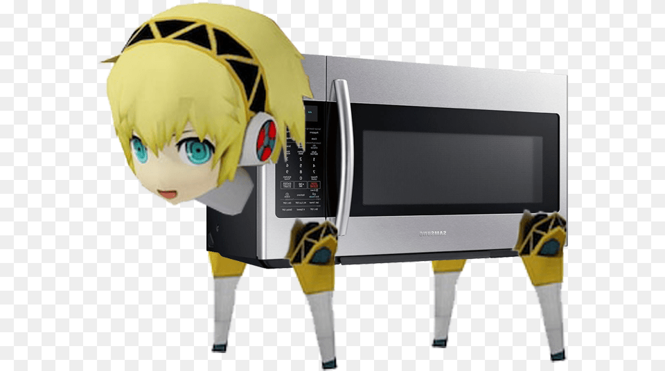 Burned Your Bread Now Get Ready To Burn Mouth Persona 3 Aigis Toaster, Appliance, Device, Electrical Device, Microwave Free Transparent Png
