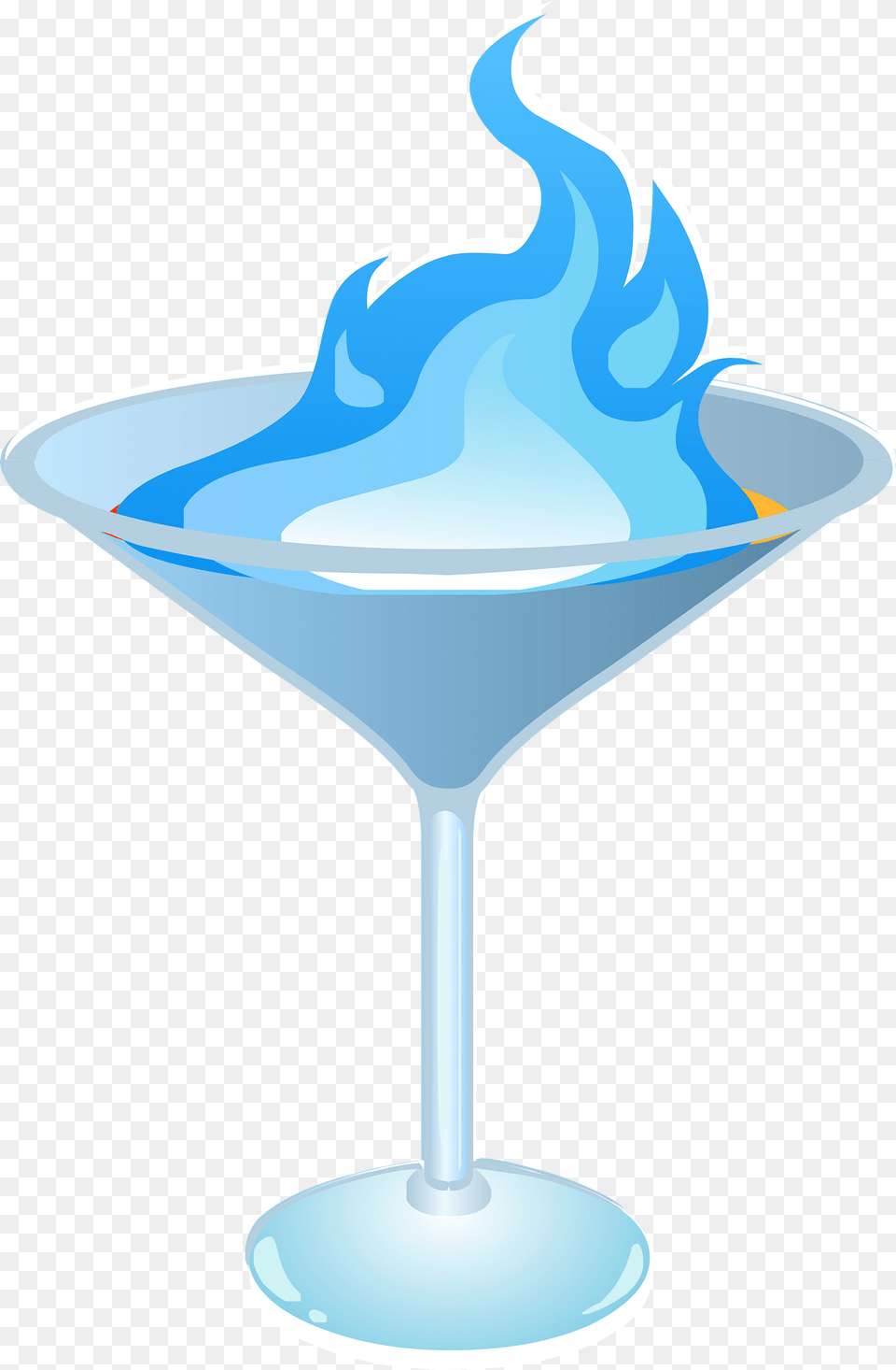 Burning Blue Fantasy Martini Clipart, Alcohol, Beverage, Cocktail, Glass Png