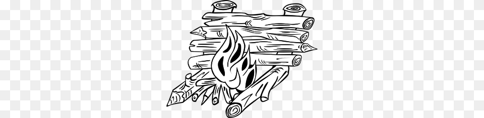Burning Bush Clip Art, Drawing, Stencil Png Image