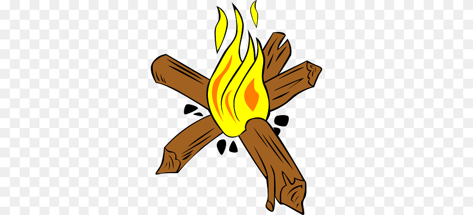 Burning Campfire, Fire, Flame, Person Free Png Download