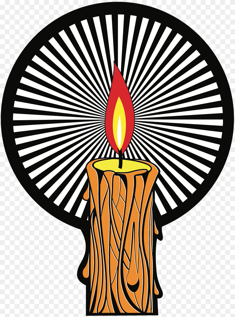 Burning Candle Illustration Clipart, Plant, Tree, Machine, Wheel Free Png Download