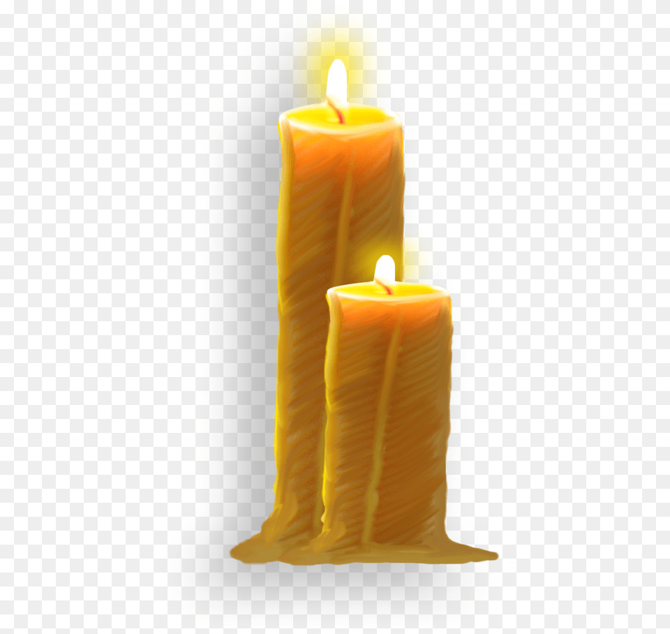 Burning Candles Transparent Melting Candle Wax Png Image