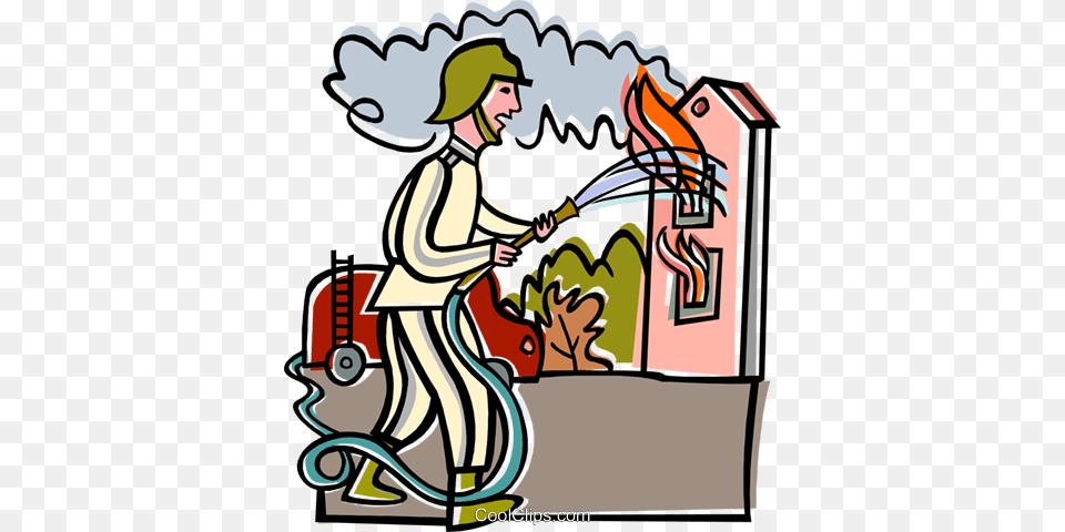 Burning House Fire Fire Fighter Royalty Vector Clip Art, Person, Face, Head, Cleaning Free Transparent Png
