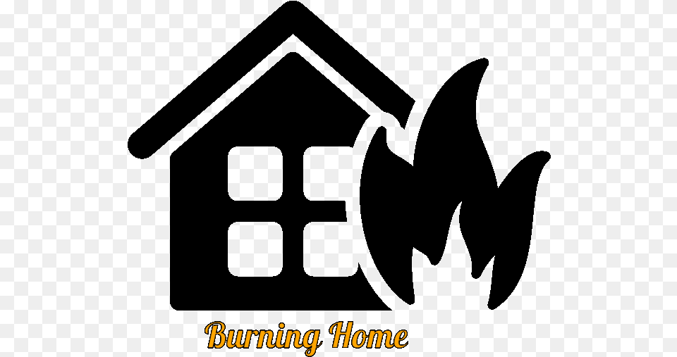 Burning House Icon Free Transparent Png