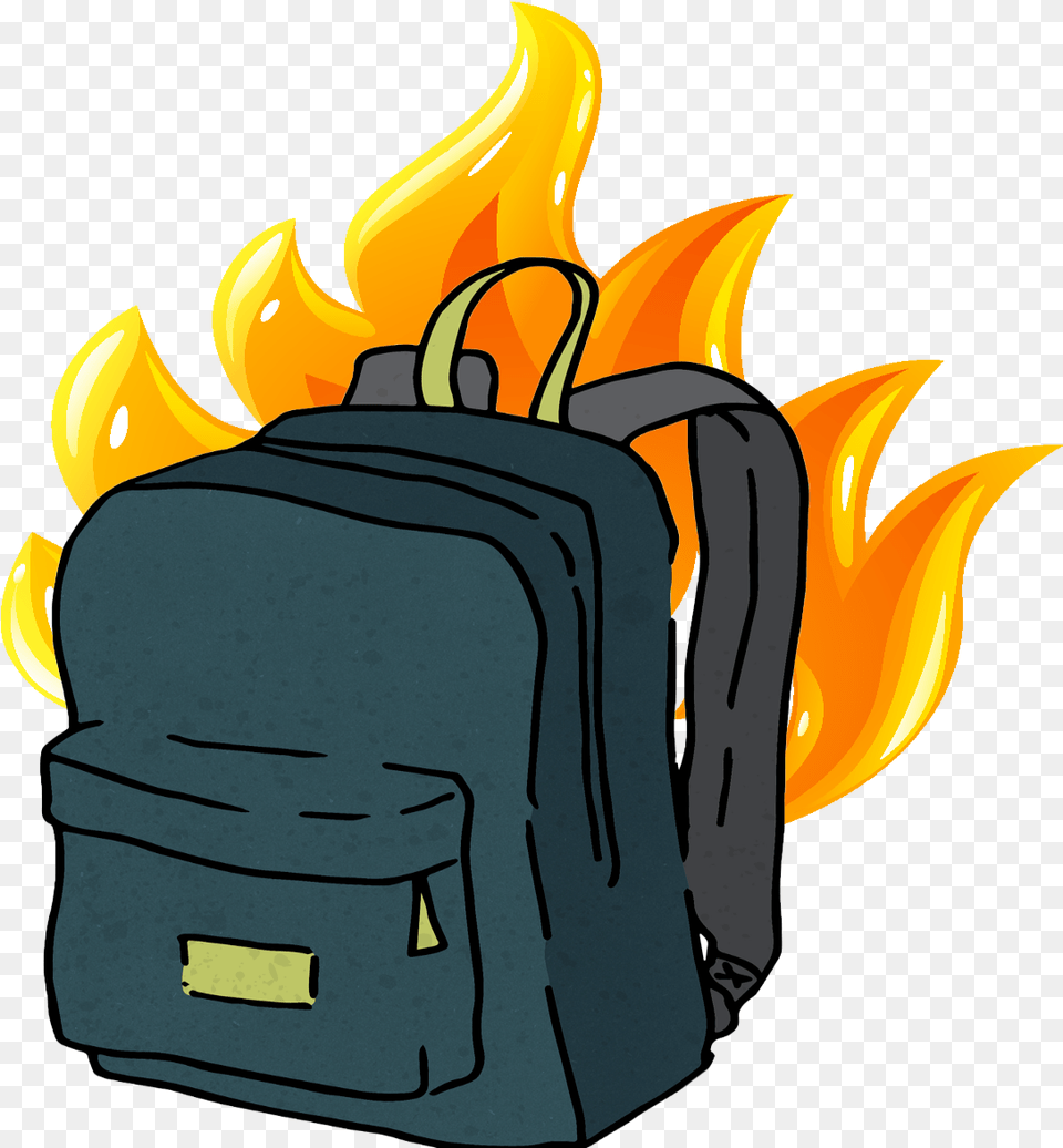 Burning Money Burning Backpack, Bag Free Png Download