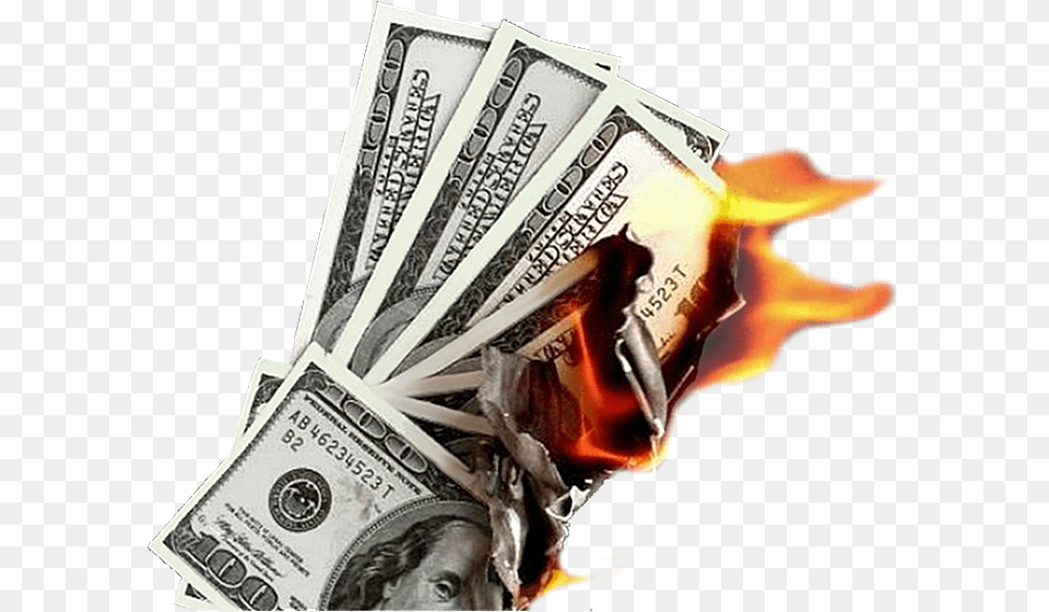 Burning Money For On Webstockreview, Dollar, Adult, Female, Person Free Png Download