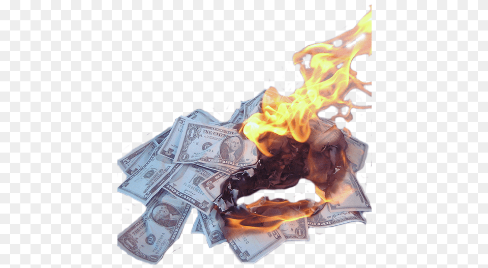 Burning Money Money On Fire, Adult, Female, Person, Woman Free Transparent Png