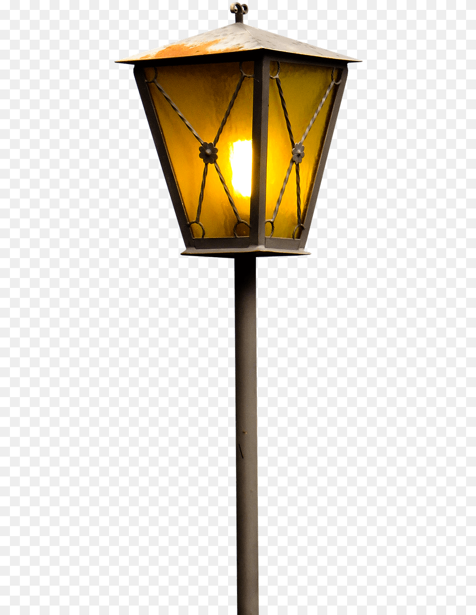 Burning Street Lantern Night Street Lamp, Lampshade Png