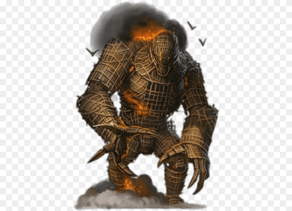 Burning Wicker Man Pathfinder Image With Transparent Wickerman Pathfinder, Armor, Bonfire, Fire, Flame Free Png