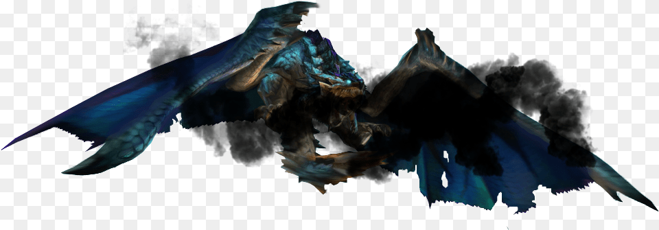 Burninghaze Azure Rathalos Azure Rathalos On Fire, Dragon, Accessories, Ornament, Shark Free Png Download