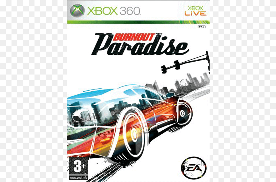 Burnout Paradise Xbox, Advertisement, Poster, Art, Graphics Free Transparent Png