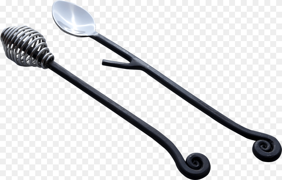 Burnt Black Lilly Design Honey Dipper Amp Jam Serving Spoon, Cutlery, Mace Club, Weapon Png Image